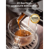 Macchina per caffè espresso HIBREW 20Bar: temperatura regolabile e design compatto
